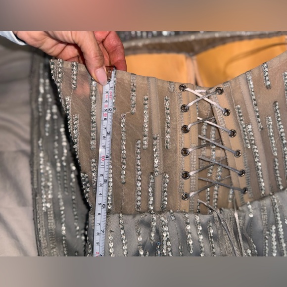 Silver Sequin Gown - Picture 14 of 17